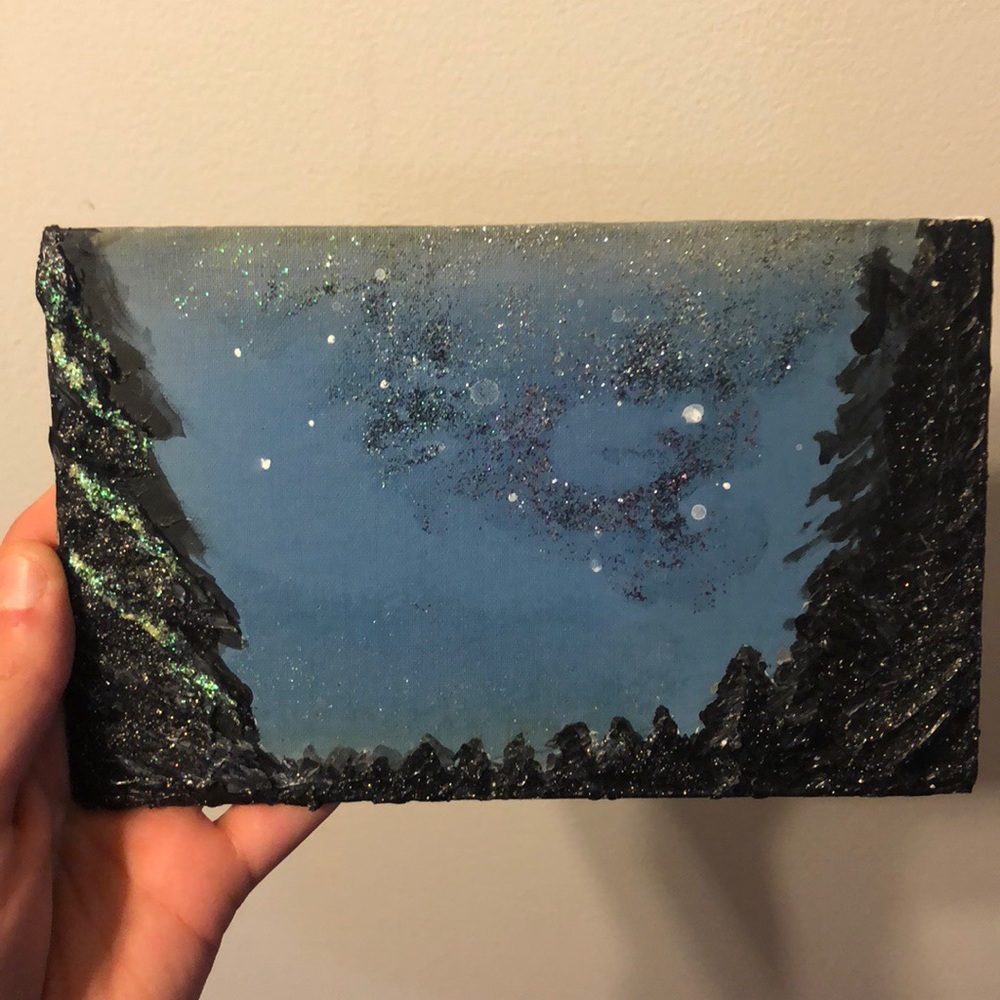 Nighttime Painting on Book Cover